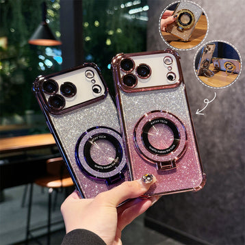 3-in-1 Magnifier Case for iPhone 17 Pro Max/16/15 | with Kickstand & Shockproof