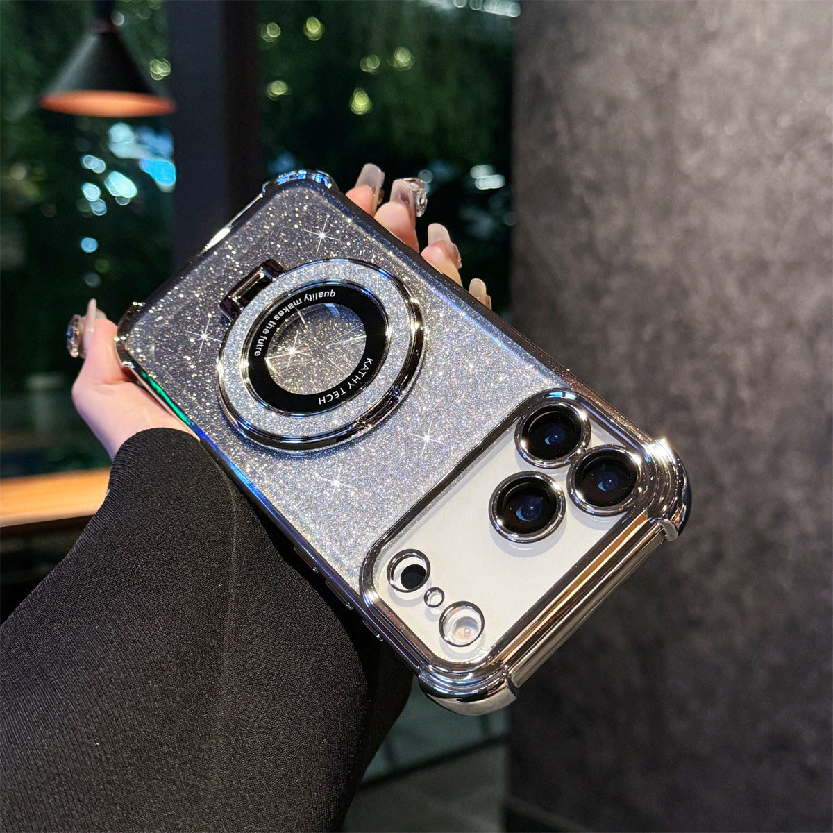 3-in-1 Magnifier Case for iPhone 17 Pro Max/16/15 | with Kickstand & Shockproof