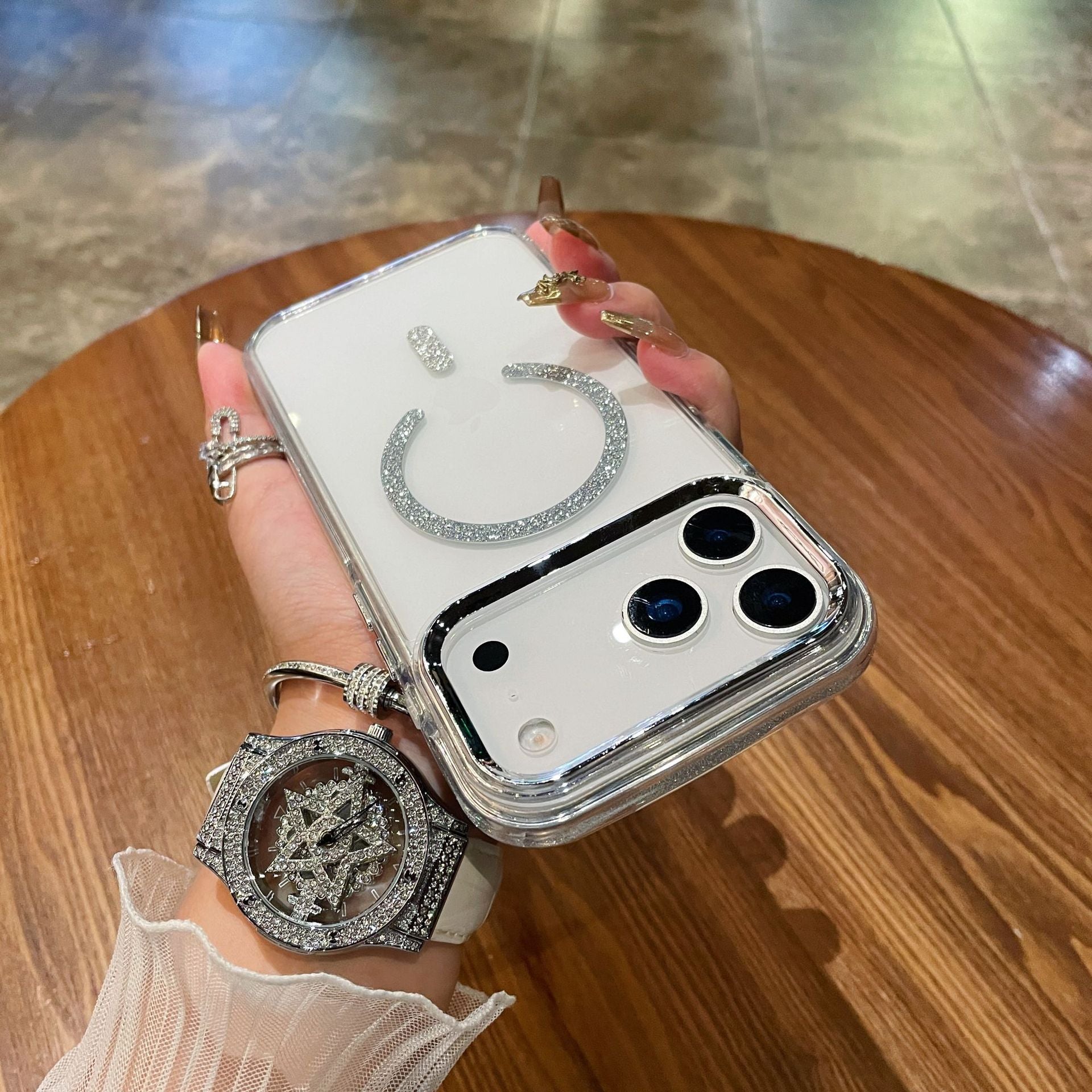 Glitter Frame MagSafe Case for iPhone 17/16/15 Pro Max