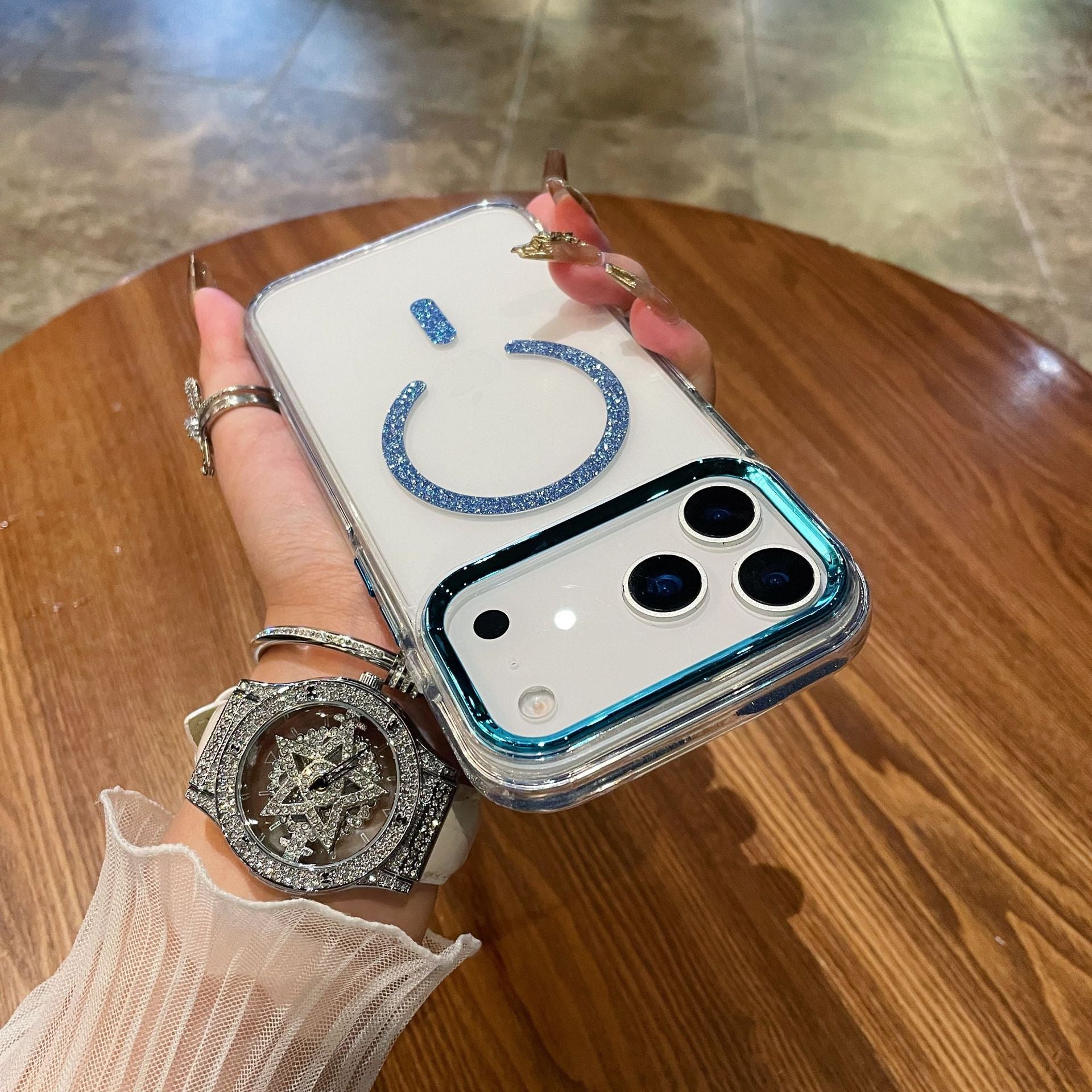 Glitter Frame MagSafe Case for iPhone 17/16/15 Pro Max