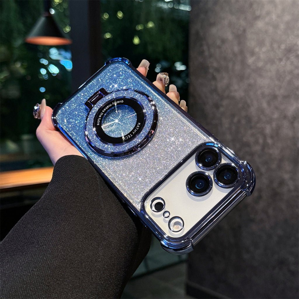 3-in-1 Magnifier Case for iPhone 17 Pro Max/16/15 | with Kickstand & Shockproof