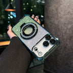 3-in-1 Magnifier Case for iPhone 17 Pro Max/16/15 | with Kickstand & Shockproof