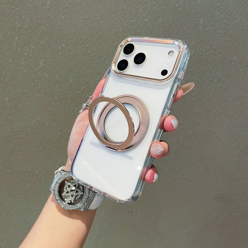360° Rotating Stand Case for iPhone 17 Pro Max/16 | Clear Shockproof