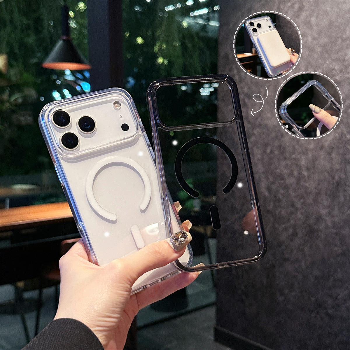 Clear Magnetic Case for iPhone 17/16/15/14 Pro Max | Shockproof